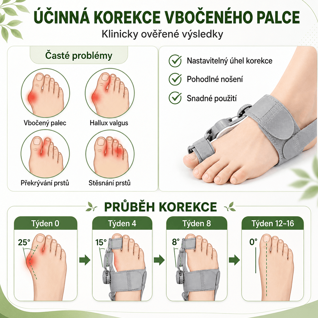Korektor hallux valgus plastový